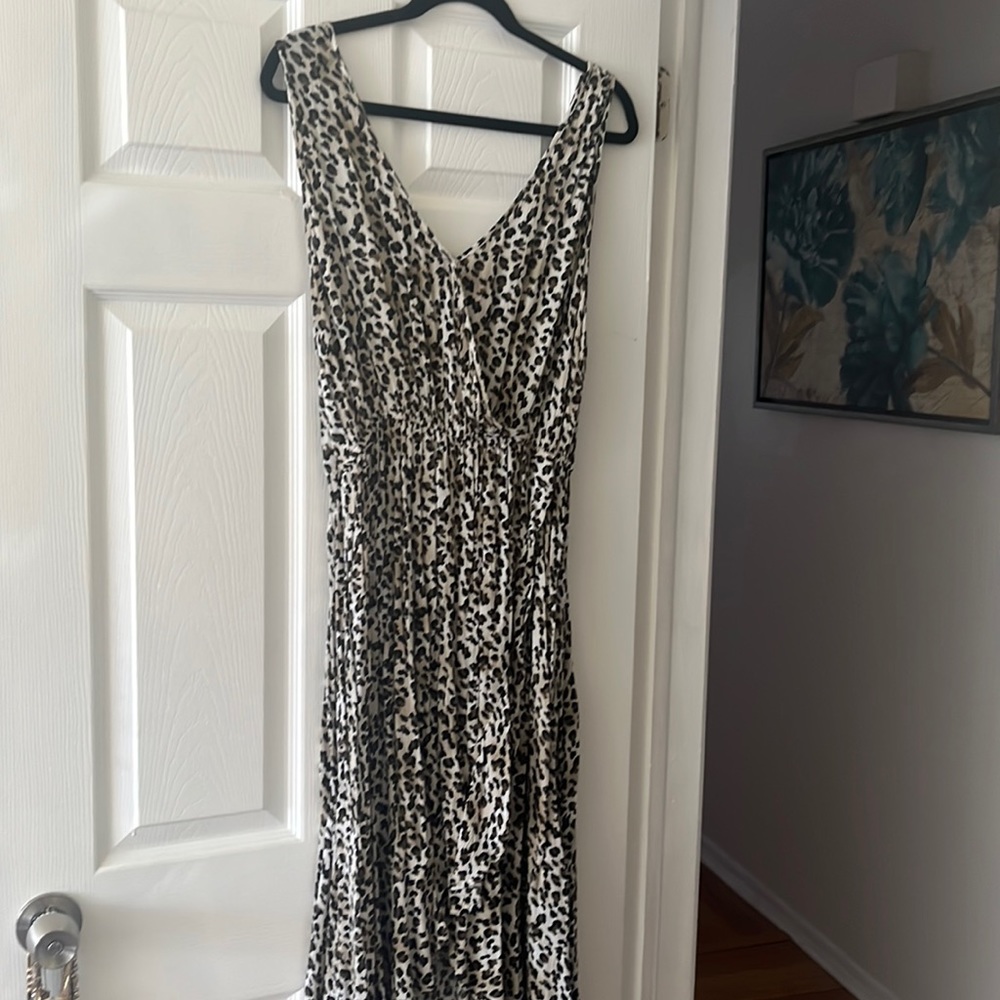 Beautiful hi-low cheetah print dress